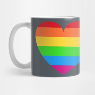 Heart (Small, Rainbow) Mug